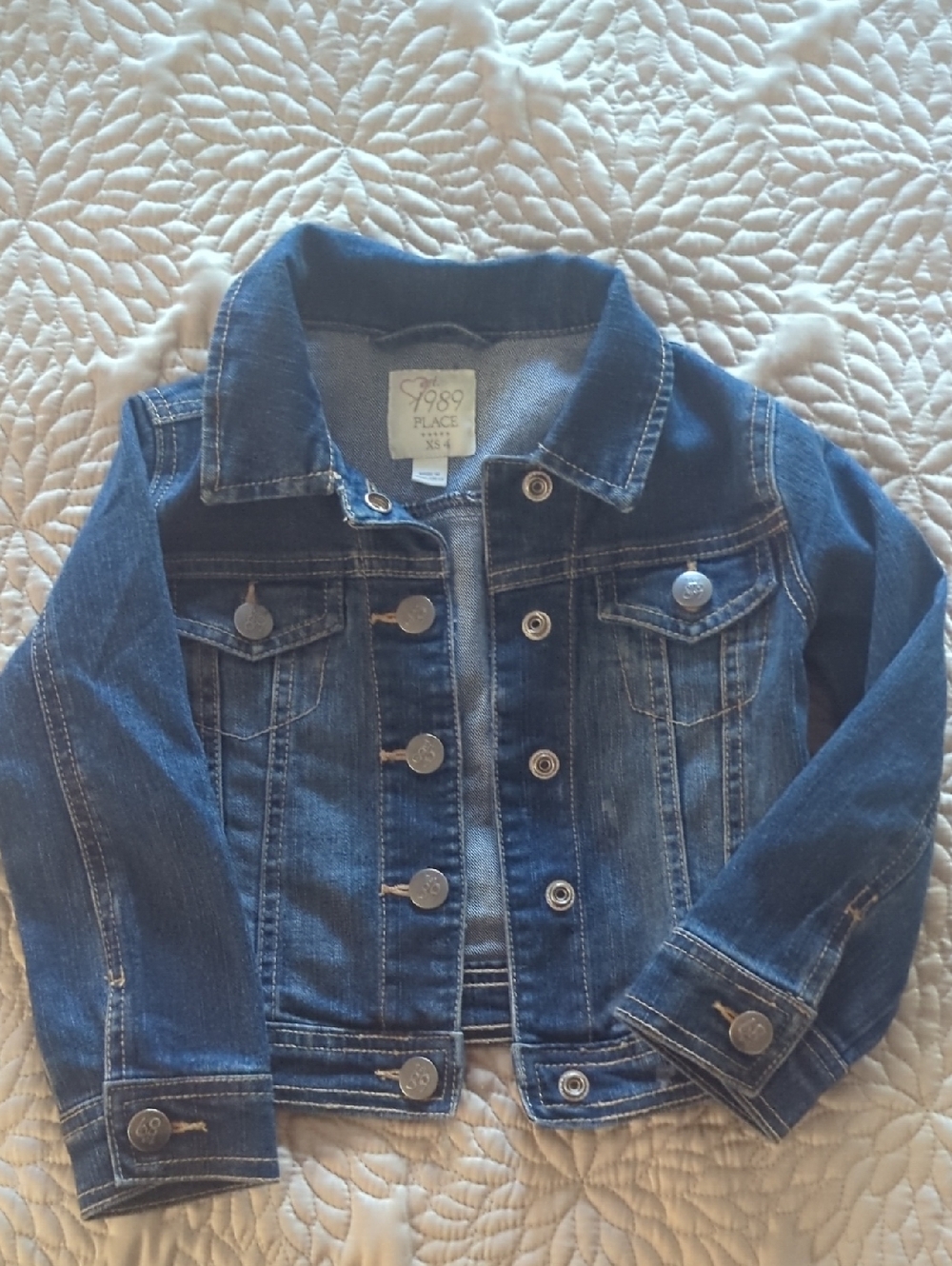 The Children's Place Dark Blue Denim Jean Jacket